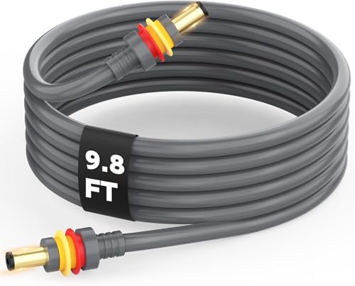 ELENDAR 9.8FT Starlink Mini Cable, 18 AWG Waterproof Replacement DC Power Cord, DC to DC Power Cable for Car RV Outdoor Power Station