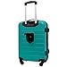 Wrangler Smart Spinner Hardside Luggage, 2 Piece Set, Teal