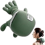 Yoarmyt 4D Nackenmassagegerät, Rückenmassagegerät Massagemeister mit 3 Massagestufen 2 Temperaturstufen, Elektrische Massagegeräte Mit Wärme the Master Kabellos für Schultern, Nacken, Rücken