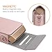 Fintie Protective Case for Fujifilm Instax Share SP-2 Smart Phone Printer - Premium Vegan Leather Bag Cover with Removable Shoulder Strap, Rose Gold