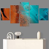 SIGNWIN 5 Panel Canvas Wall Art Abstract Architecture Modern Artwork for Home Decorations Ready to Hang - 60