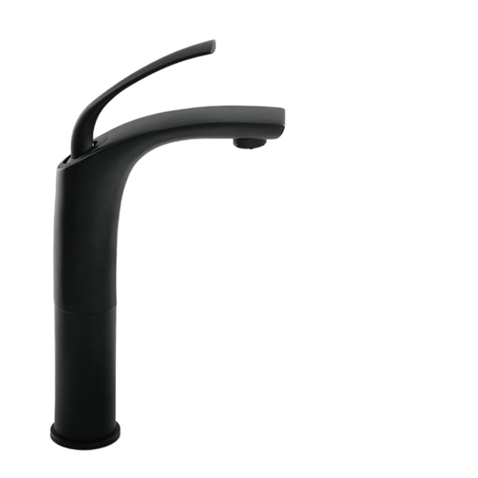 CVFRDD Copper Waterfall Basin Faucet, Hot Cold Mixer Basin Sink Tap, Black White Bathroom Mixer Crane Home Hardware(B High Black)