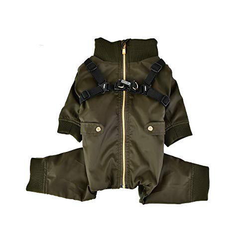 Puppia PLSD-JP1663-KH-L Garnet Pet Coat, Khaki, Large
