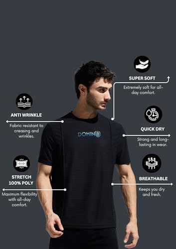 Image of Men's Pintuck T-Shirt with Multi Reflector Logo Print