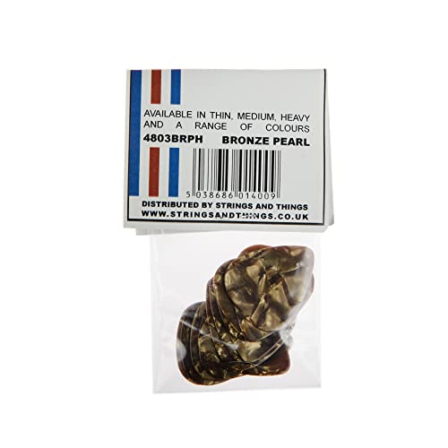 Picato Pearl Lot de 12 médiators épais Marron - Les Beatles, Paul McCartney, John Lennon, RIngo Starr, George Harrison Picato Pearl Lot de 12 médiators épais Marron – Image 4