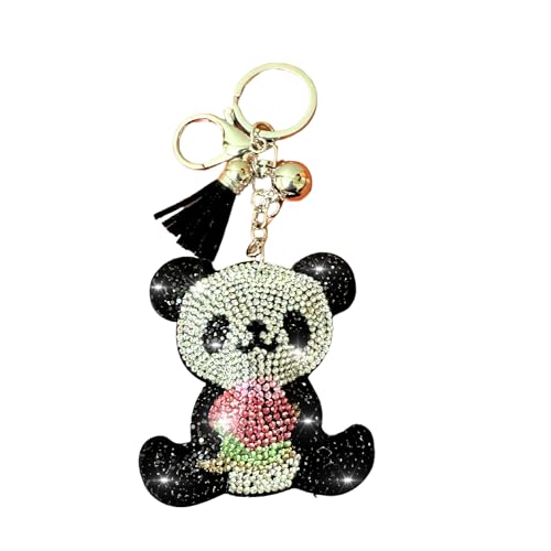 Popfizzy Crystal Keychains for Women and Girls, Bling Backpack Accessories, Bedazzled Purse Charms, Bag Charm, Handmade Gift
