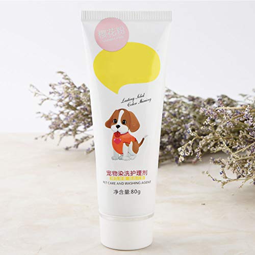 SustVita Tinte de cabello de animal Semi - Semi permanente, 80 g de gel de color de cabello para perros no virulento, solución segura e inherente para mascotas con múltiples