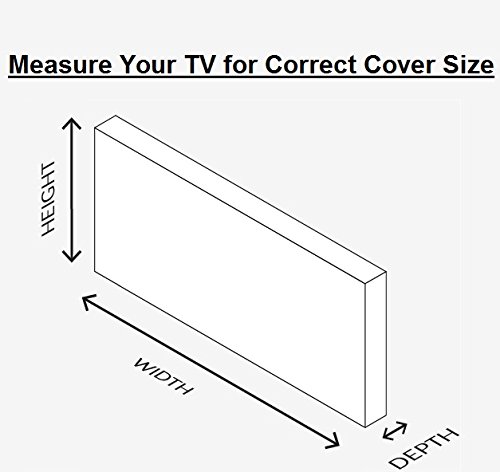 55" Outdoor TV Cover *Top Premium Quality* Weather Resistant* Soft Non Scratch Interior* Made In USA* (Televisions up to 60")