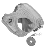 Hohopeti Pet Leash Harness Kitten Leash and Harness Light Grey