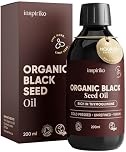 Black Seed Oil Organic Cold Pressed. Up to 5X Strength. Award Winning Organic Black Seed Oil - Known as Cumin, Cold Pressed Nigella Sativa, and Kalonji, 200 ml