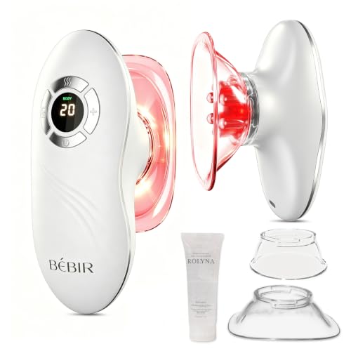 BEBIR Electric Cupping & Gua Sha Massager 3-in-1 Cellulite Remover for Legs Lymphatic Drainage Massager with 9-Level Suction Portable Body Sculpting Machine for Face & Body