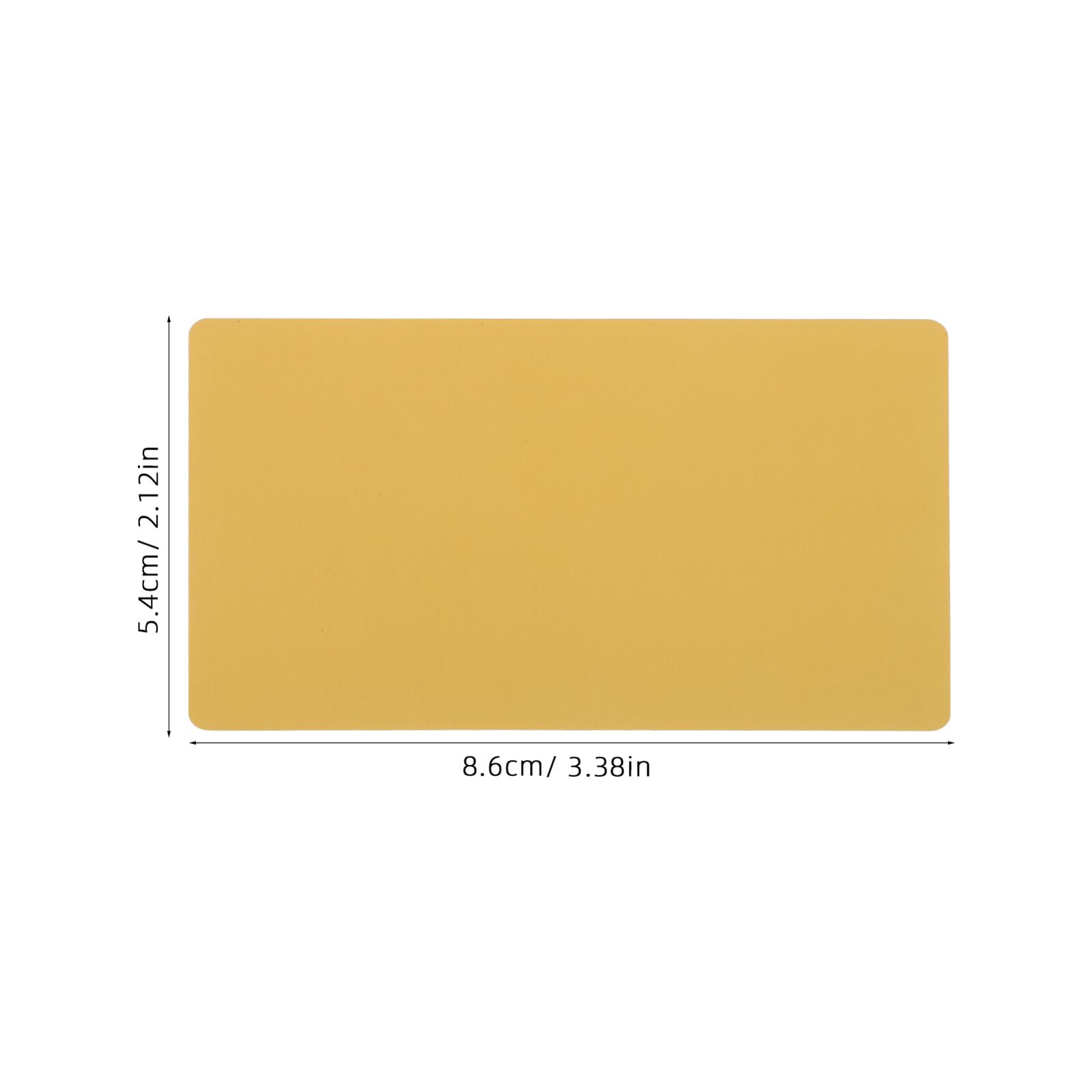SOIMISS Cartes de Visite Vierges en Aluminium Doré 86X54X021 MM Lot de 200 Pièces Supports Métalliques Ultra-Fins pour Gravure Laser Professionnelle Plaques Nominatives Personnalisées