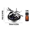 Solar Rotating Plane Air Freshener - Light Fragrance Car Aromatherapy, Natural Scent Diffuser for Removing Odor #4