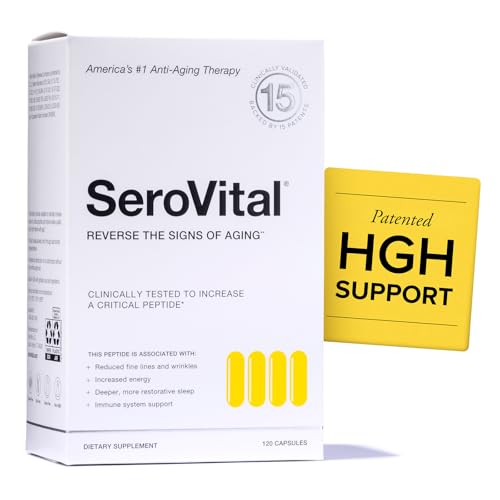 Serovital Renewal Complex - Anti Aging Supplements - Amino Acids - Peptides - Improved Energy and Immunity Better Deeper Sleep 30-Day Supply
