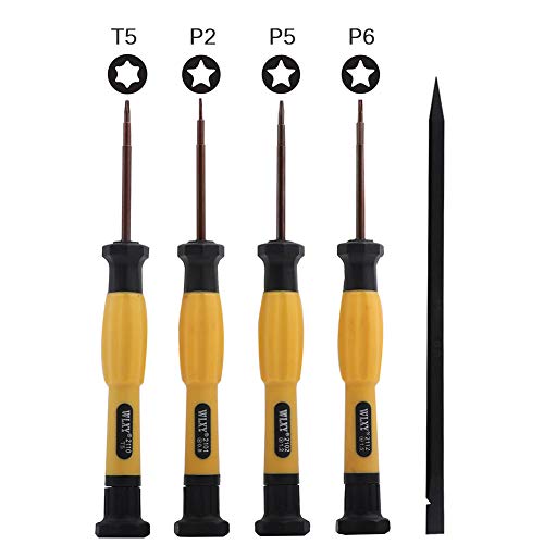 P2 P5 P6 Tournevis pentalobe 0,8 mm 1,2 mm 1,5 mm avec tournevis Torx T5 pour iPhone MacBook Pro Air Retina Kit d'outils de réparation pour ordinateur portable téléphone Cover