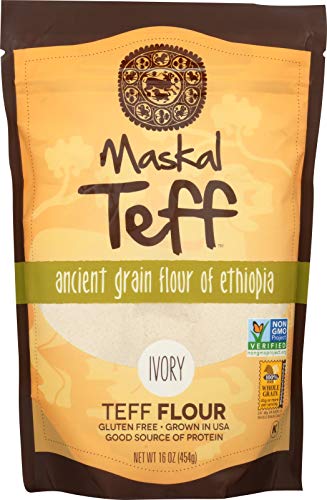 Maskal Teff Ivory Teff Flour, 16 Ounce #TOP10