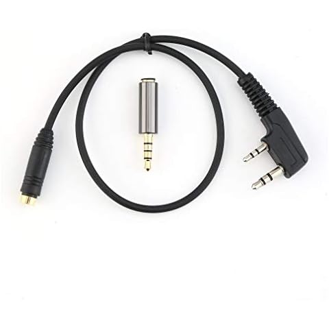 Richoyster 2Pin K1 To 3.5MM Female Audio Phone Earphone Transfer Cable For Kenwood TYT For Baofeng UV5R 888S Walkie Talkie Cover