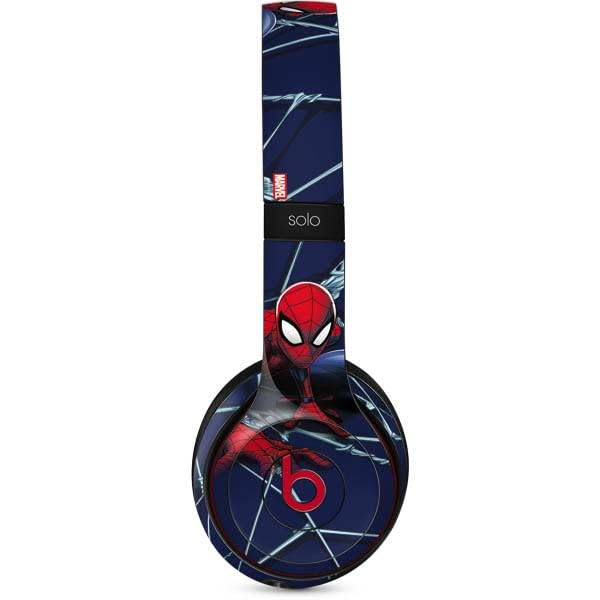 Skinit Decal Audio Skin Compatible with Beats Solo 3 Wireless - Officially Licensed Marvel Spiderman Crawling Spiderman Design