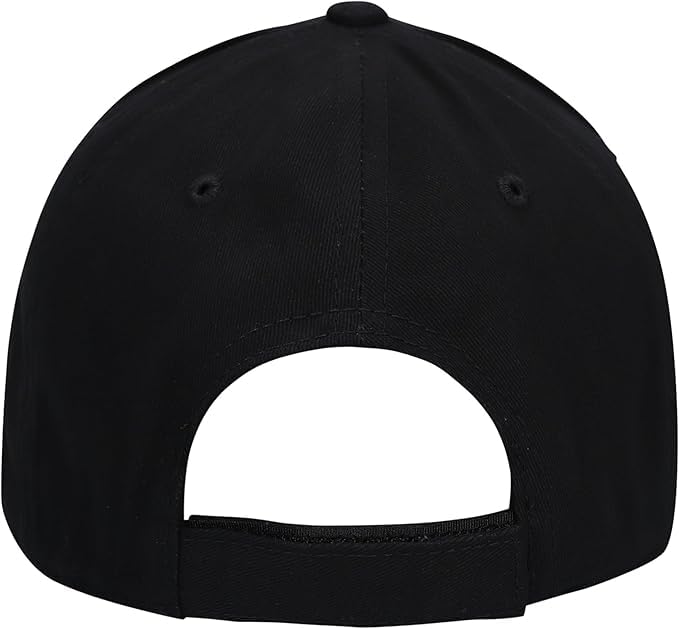 Gorra deportiva negra con logo ajustable para niños miniatura 5
