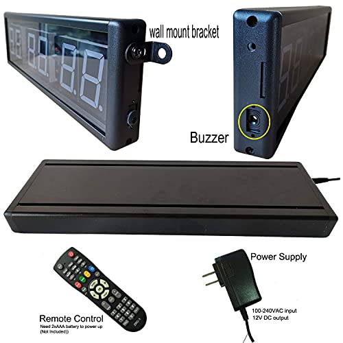 20 Inch Gym Timer for Workouts, Remote Control & Wall Mount - Image 5