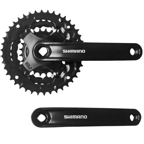 Shimano Tourney FC-TY301 Pédalier de vélo carré 42-34-24 dents pour 3 x 6/7/8 vitesses 170 mm