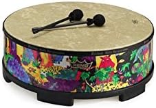 remo kd-5822-01 kids percussion gathering drum - fabric rain forest, 22"