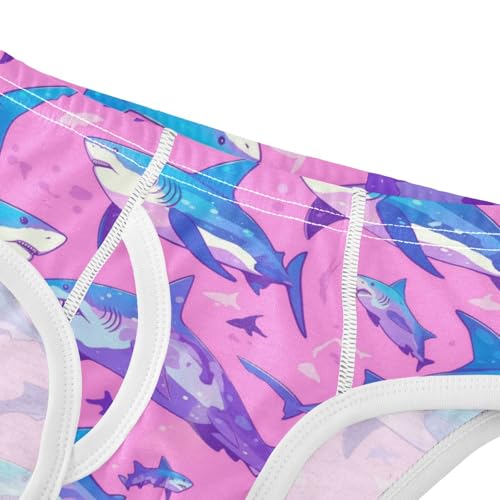 Wusikd Cute Fishes Boys' Underwear Cotton Pink Boys Briefs Soft Toddler Underwear 2T4
