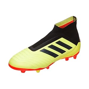 adidas Unisex kinderen Predator 18+ Fg voetbalschoenen, wit/rood/zwart, 37.5 EU