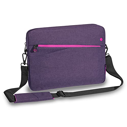 PEDEA Tablet PC Tasche 12,9 Zoll Kompatibel mit iPad Pro (2020/2021/2022), IdeaPad MIIX 510/MIIX 520/Tab P12 Pro, Surface Pro 5/ Pro 6/ Pro 7, Galaxy Tab S7 FE/Tab S7 Plus, Schutzhülle lila Cover
