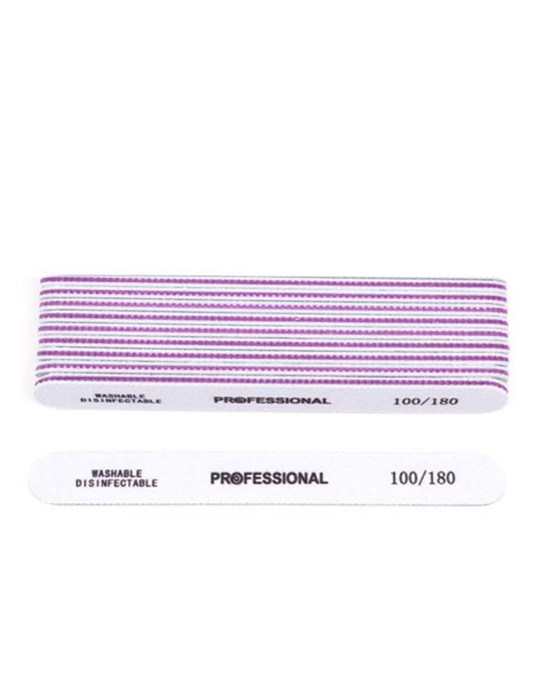 10 PCS Nail File and Buffer Set - Professional 7-Sided Manicure Tools Kit with 100 180 Grit Portable — view 7