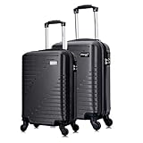 Conjunto Mala de Viagem Pp e P Chicago Swiss Move Grafite