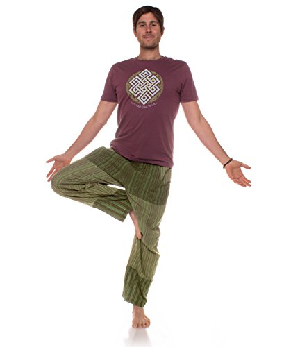 Soul Flower Men's Patchwork Pants, Patch Lightweight Casual Unisex Lounge Bottoms2