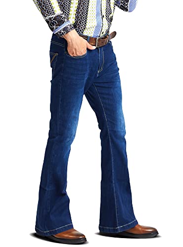 Mens Bell Bottom Jeans 70s Outfits for Men,Mens Bell Bottoms Disco Pants Bell Bottom Pants Jeans for Men3