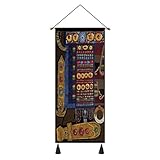 【Uso amplio】: paño de pared ideal para tapices de pared, decoración de arte de pared de dormitorio, tapices de porche, regalo de decoración de pared ideal.