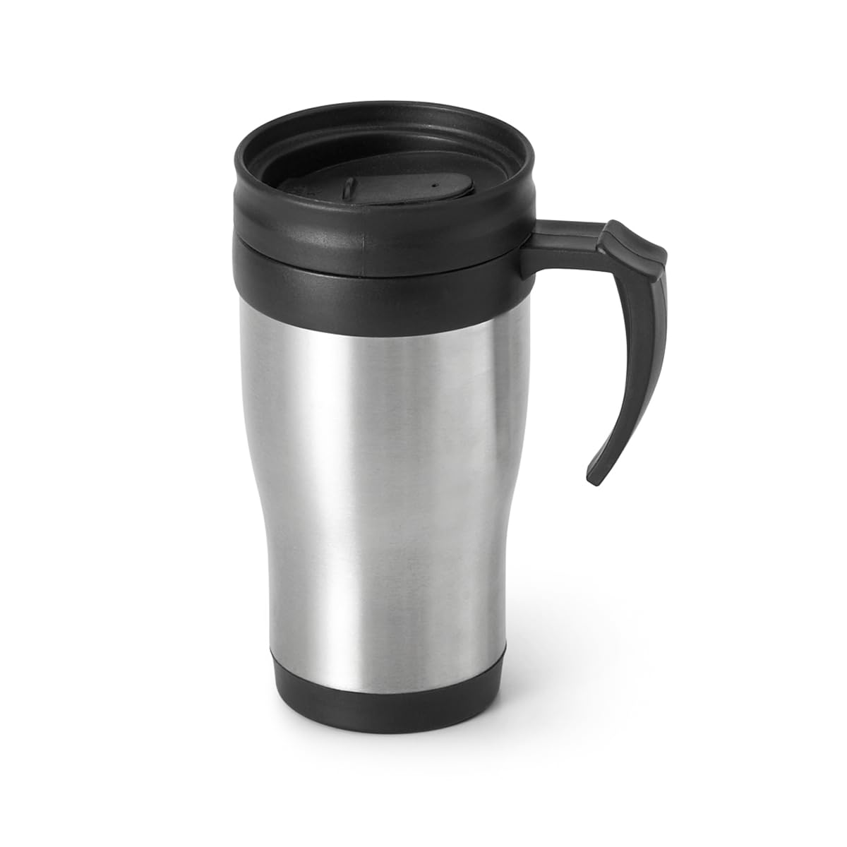 Caneca Termica Cerveja Cafe Copo Termico Com Tampa Com Alça Inox Parede Dupla 400ml (Liso)