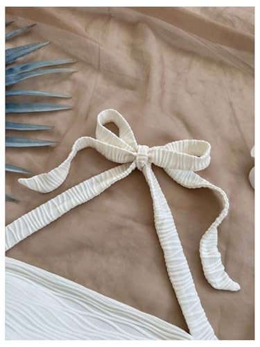 SHENHE Women's Textured Tie Back Halter Crop Top Sleeveless Backless Boho Cute Tank Top3