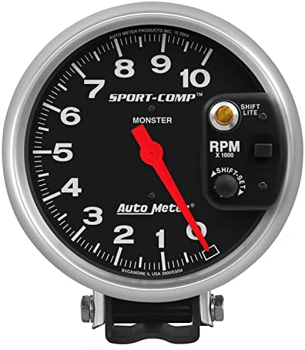 Amazon.com: Auto Meter 3911 Sport-Comp Silver Shift-Lite  