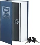 Amazon Basics Book Safe Key Lock, Medium, Blue