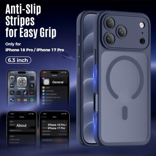 Symcele Designed for iPhone 18 Pro Case/iPhone 17 Pro Case, Deep Blue - image 8