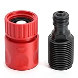 Gerox Outboard Flush Kit Compatible with Mercury, Mariner, Yamaha, and Suzuki Outboard Engines—Red