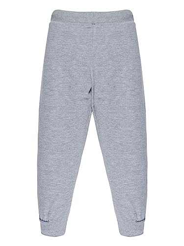 Image of KiddoPanti 100% Cotton Track Pants for Boys & Girls | Soft Single Jersey Fabric | Elastic Waist with Drawcord | Full Length with Rib Hem & Pockets | Joggers and Lowers for Kids