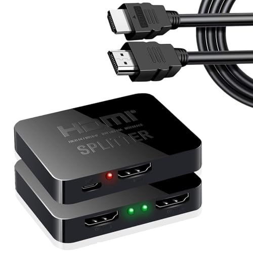 Divisor HDMI 1 en 2 salidas 4K para ver tu contenido en dos pantallas en el hogar u oficina