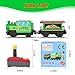 Battery Operated Locomotive Train Set for Wooden Train Tracks,Powerful Engine Train Vehicles Train Electric Remote Control Cars with Light&Sound Train Toy Gift for Kids Toddler