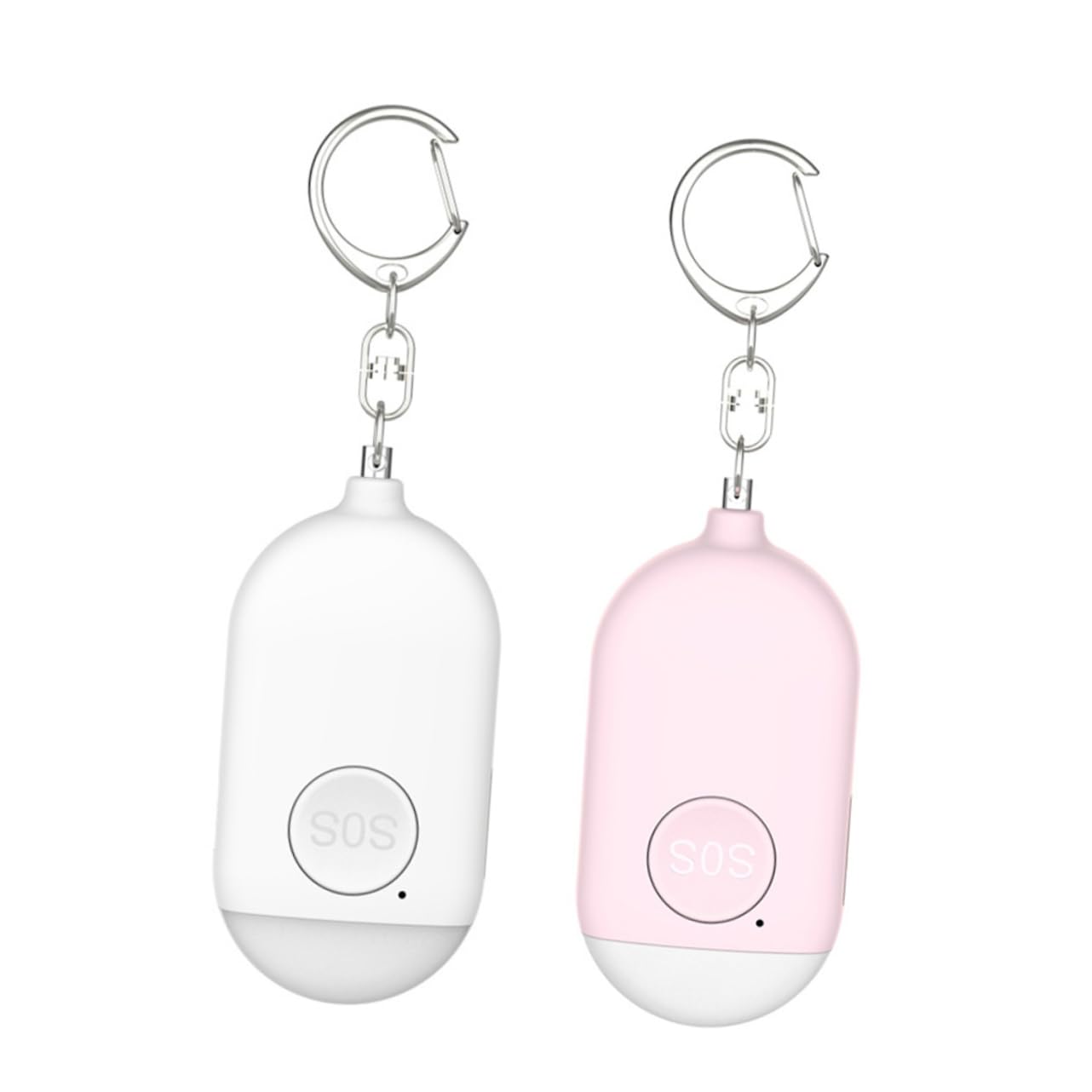 DOITOOL 3 Pièces Mini Alarme de Coffre-Fort Alarme d'urgence pour Femmes Porte-clés d's de sécurité Anti avertisseurs sonores Anti- de sécurité pour Fille