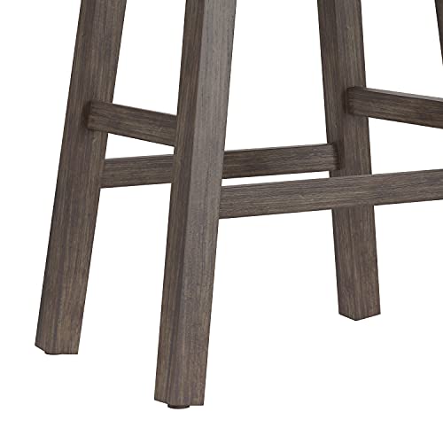 Hillsdale Furniture Saddle Counter Stool, Rustic Gray - Image 7