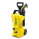 Kärcher Hidrolimpiadora de alta presión K 2 Power Control, inteligente soporte con la App, práctico contra la suciedad diaria, 110 bar, 1.400W, 360L/h, Color amarillo/negro