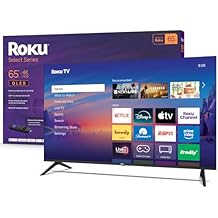 Roku Smart TV 2026 &ndash; 65-Inch Select Series, 4K QLED TV &ndash; Roku TV with Voice Remote &ndash; Flat Screen QLED Television with Wi-Fi