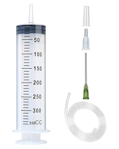 Miniatura 1 de Jeringa de 101fl oz con tubo jeringas de plástico extra grandes con tubo para dispensar pegamento laboratorios científicos riego recarga