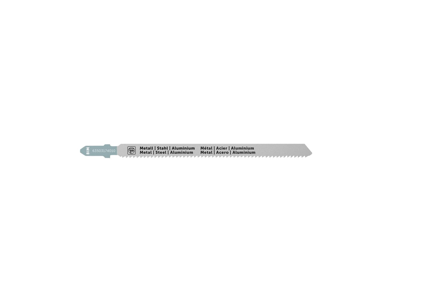 FEIN Jig saw blade F-IRON Jig 26 AS for pipes and profiles BIM 110 T2 MSA SC.Aluminium tubes and profiles, fiber-reinforced plastics, CFRP, GFRP, stainless steel, non-ferrous metals. PU=5 pcs.