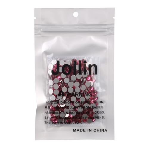 Image of Jollin Crystal Flatback Rhinestones Gems for Crafts 6.4mm SS30, Rose | Glue Fix, 288pcs Glass Rhinestones for Bedazzling, Clothes, Tumblers, Nail Art, Shoes, Bags, Caps & Accessories Decoration